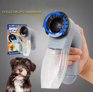 Aspirateur électrique portable pour animaux de compagnie Brosse pour enlever les poils de chat et de chien Peigne de toilettage Dispositif d'aspiration Accessoires pour animaux de compagnie - Product Image 3