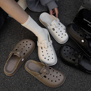 Sandalias Multifuncionales de Cuero Genuino Estilo Playa Americana para Mujer, Diseño Evergreen, Cómodas y Duraderas - Product Image 6