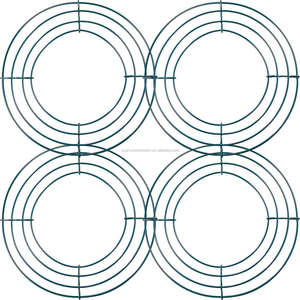 क्रिसमस की सजावट के लिए <span class=keywords><strong>18</strong></span> इंच शिल्प धातु तार मालदार फ्रेम - Product Image 2