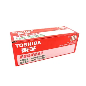 Toshiba батарея AA 150 мин Номинальная емкость углеродный цинк 1,5 в NO.5 AA сухая батарея