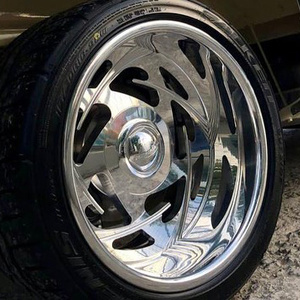 Rines Forjados de Aleación de Aluminio T6061 de 16 y 24 Pulgadas, Diseño Monobloque Cromado Cóncavo Profundo SJ, Personalizados para Forcar <span class=keywords><strong>Motorsport</strong></span> - Product Image 5