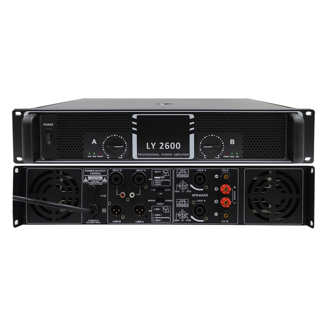 Manufacturer Customization Professional Dual Channel 600W Metal Shell Power Amplifier with 4 Ohm Impedance for Wholesale