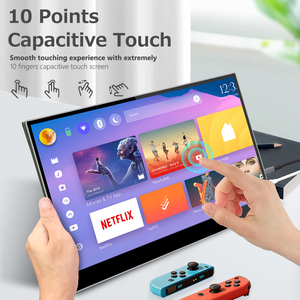 Monitor Portátil con Pantalla Táctil de 15.6 Pulgadas con Superficie de Vidrio como Pantalla Externa para Computadora, Laptop, Teléfono y Juegos - Product Image 2