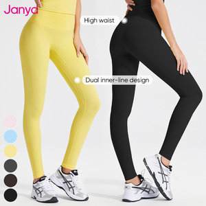Completo Sportivo Janya con Top Halter Scollo a V Schiena Scoperta e Leggings a Vita Alta Set da Palestra Abbigliamento Attivo <span class=keywords><strong>Tuta</strong></span> da Yoga in 2 Pezzi per Donne - Product Image 5
