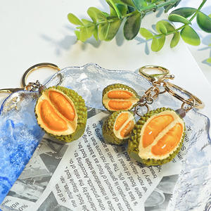 พวงกุญแจ<span class=keywords><strong>ทุเรียน</strong></span>เทียม ABS จี้ทุเรียนจำลอง พวงกุญแจตกแต่งกระเป๋าและรถยนต์ ดีไซน์สร้างสรรค์ สำหรับซูเปอร์มาร์เก็ต รูปทรงไข่บิด - Product Image 1