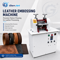 Máquina Neumática de Estampado y Grabado en Cuero GL-Y22B, Rodillo de Presión de 0.8T, Prensa de Calor para Patrones, Cinta de 138mm de Ancho para Bolsos, Zapatos y Muebles