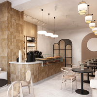 Meubles de magasin de café personnalisé haut de gamme présentoir de comptoir de magasin de beignets conception de décoration de magasin de boulangerie moderne