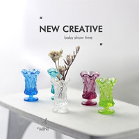 "Modèle de vase miniature en résine pour décoration de maison de poupée et jouet éducatif DIY"