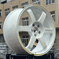 Jantes en alliage forgé Borui style TE37, jantes de course sportives JDM, 5x112 5x114.3 15 16 17 18 19 20 pouces pour Civic Type R 370Z GR86 Supra