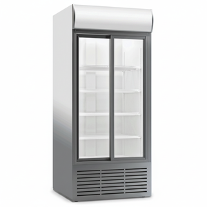Refrigerador vertical para bebidas, puerta de vidrio doble, 1068 L, Comercial - Product Image 2