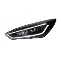 Phare de projecteur Bi-LED modifié avec DRL séquentiel compatible Ford Focus MK3 2015-2017, installation Plug and Play, amélioration du phare avant