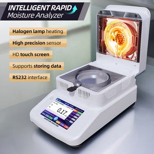 Nieuwe Aankomst Halogeenvochtanalysator 120G Laboratorium Vochtgehalte Tester Digitaal Watergehalte Analysator Vochtmeter Lab - Product Image 2