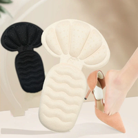 2Pcs Épaisseur Éponge Talon Autocollants Coussin de Chaussure Protecteur de Talon Ajusteur Talons Hauts Inserts Coussinets Demi-Semelles