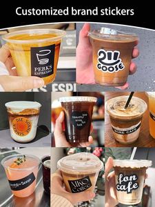 Gobelet jetable en PET de 400 ml (14 oz) avec couvercle, transparent, 98 mm, personnalisable avec logo/sérigraphie pour café froid, bubble tea et jus - Product Image 6