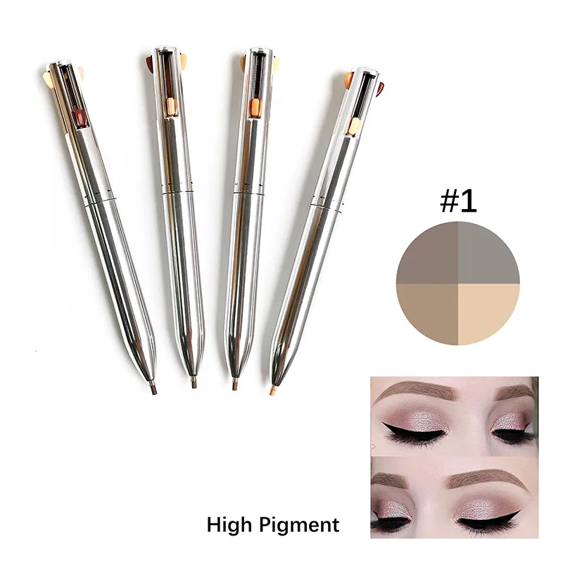 Wholesale 2023 brow pencil private label 4 in 1 eyebrow pen makeup