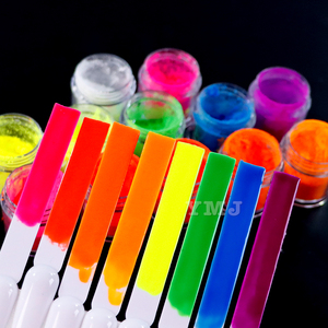 12 Màu Sắc Dung Môi Dựa Trên Nước Neon Bột Huỳnh Quang Cho Sơn/Nhựa/Chất Nhờn/Đồ Chơi/Nhựa - Product Image 3