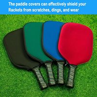 Housses de raquette de pickleball personnalisées en néoprène pour le sport, imperméables, avec fermeture éclair, 3 mm d'épaisseur, durables, étui de protection pour raquette
