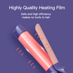Baguette à friser à baril de 1.25 pouces de long de qualité salon pour salon à usage domestique bigoudi rose <span class=keywords><strong>appareil</strong></span> de coiffure fer à friser <span class=keywords><strong>professionnel</strong></span> - Product Image 4
