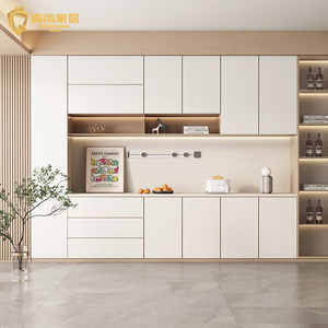 Librero de Madera Moderno y Minimalista, Personalizado, <span class=keywords><strong>con</strong></span> Iluminación <span class=keywords><strong>LED</strong></span> Integrada, de Gran Capacidad, para Villa de Lujo - Product Image 2