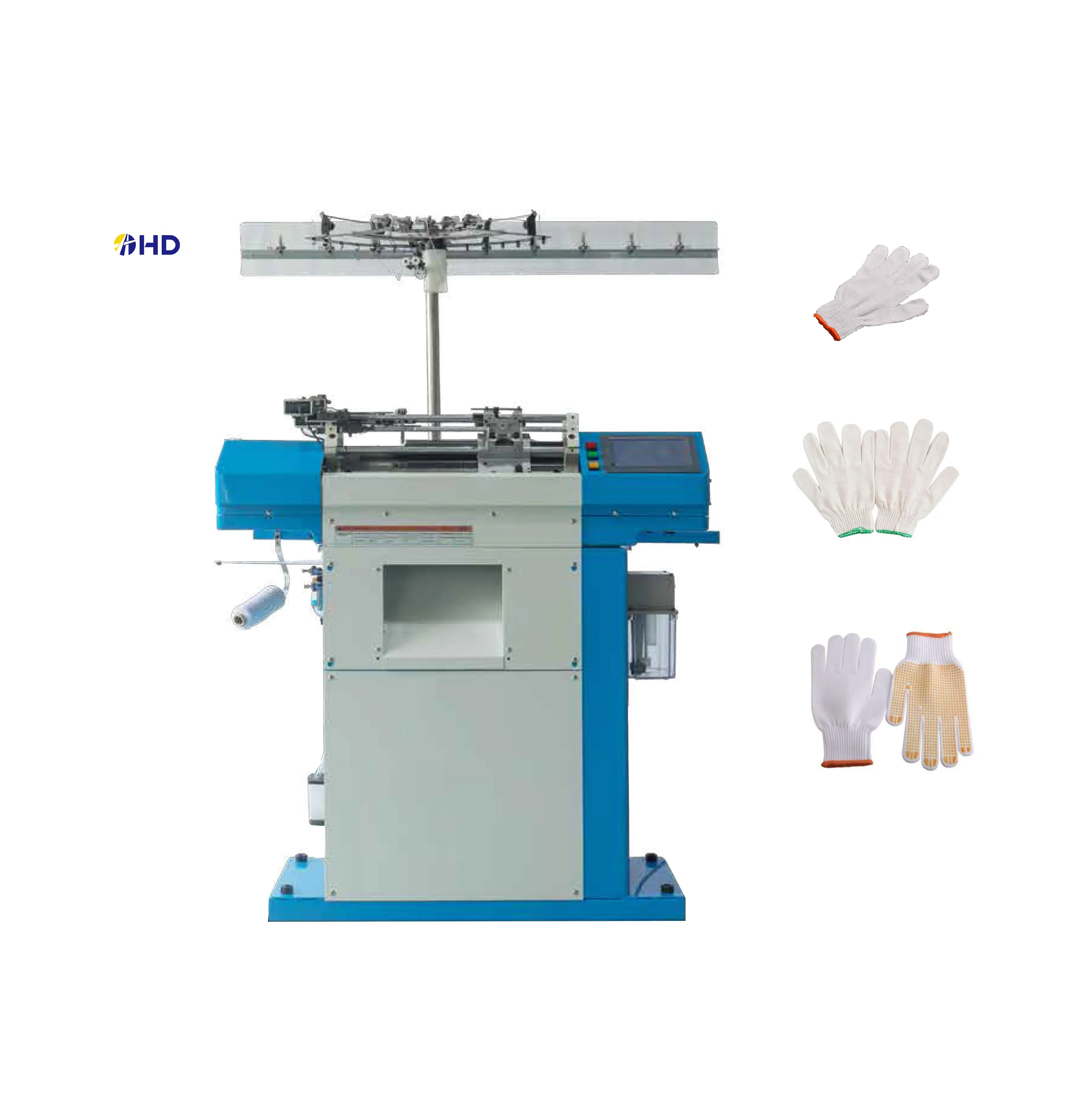 7GG/10GG/13GG Cotton glove knitting machine with automatic overlock