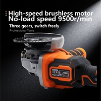 Meuleuse d'angle sans fil industrielle RDEER 20V sans balais avec 2 batteries 4.0Ah, chargeur rapide, disque de meulage, garantie 1 an