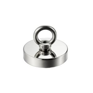 Imán de neodimio permanente NdFeb de grado de pesca Ventosa recubierta súper fuerte para materiales magnéticos atractivos - Product Image 1