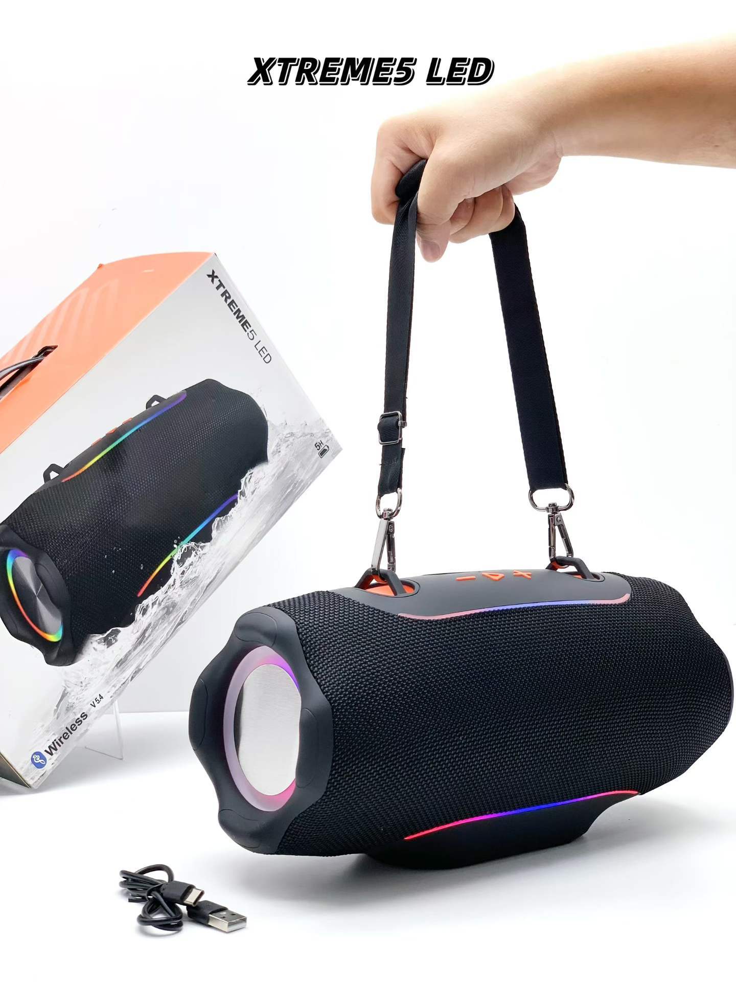Xtreme5 LED Portable Outdoor Wireless Speaker with RGB Ambient Lighting IPX5 Waterproof & up to 20W Output · image 4