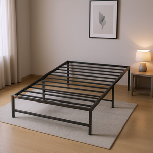 Base de Cama Doble de Metal Vevor con Soporte de Láminas de Acero de 14 Pulgadas, Fácil Montaje, Diseño Minimalista, Muebles para Dormitorio - Product Image 2