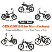 Bicicleta Eléctrica Nueva Directo de Fábrica EMOKO, 26 Pulgadas, Neumáticos Anchos, Batería de 48V 20Ah Extraíble con Llave, Doble Amortiguador