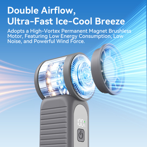 Ventilatore Portatile Tascabile Q12, Design Elegante Multicolore, Accessorio per Viaggi e Tempo Libero - Product Image 6