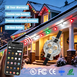 30MM IP68 Residential Christmas <b>Holiday</b> <b>Lights</b> 200ft 500ft Rgbic Permanent Outdoor <b>Lights</b> 12V Led Pixel Point <b>Light</b> - Product Image 1