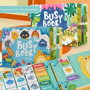 Libro de Pegatinas Educativo para la Primera Infancia, Libro de Cartón con Dibujos Animados, Libro de Actividades Educativas para Niños - Product Image 6