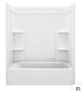 Noord-Amerikaanse <span class=keywords><strong>Canada</strong></span> Alkoof Enkele Schort Vrijstaande Witte Rechthoek Indoor Hot Tub Weekcapaciteit Modern Design Voorkant Rok - Product Image 1