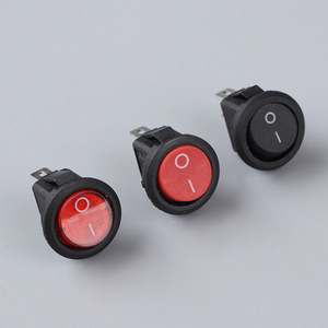 Interruptor Basculante Redondo Pequeño Negro de 2 Pines ON-OFF 3A 250V 6A 125V CA, Apertura 14.5mm-15mm - Product Image 5