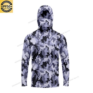 Haut de pêche à manches longues avec capuche, logo personnalisé, séchage rapide, protection UPF 50, respirant, imprimé, anti-UV - Product Image 4