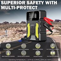 4 in 1 Peralatan Darurat Mobil Portabel Jump Starter Power Bank dengan Pompa Ban & Kompresor Udara 150PSI Garansi 12 Bulan