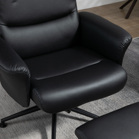 Fauteuil de bureau pivotant de mobilier moderne Fauteuil en cuir inclinable avec repose-pieds