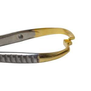 Porte-aiguilles dentaires à manche doré transfrontalier, aiguilles métalliques enroulées de type extrémité, à main - Product Image 3