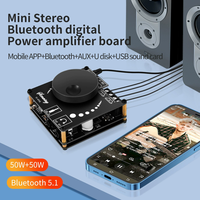 Module amplificateur de puissance numérique Bluetooth 5.1 2*50W HIFI haute puissance pour enceinte, module de modification audio DIY YS-AP50L