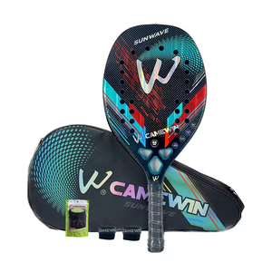 SUNWAVE Camewin 3K Holo graphischer Strand tennis schläger Voll carbon rahmen Feminino Masculina Kit Unhöfliche Oberflächen behandlung - Product Image 5