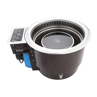 PINNOVO Barbecue coréen sans fumée personnalisé Cuisinière à induction intégrée Table de hot pot électrique Shabu Shabu de restaurant