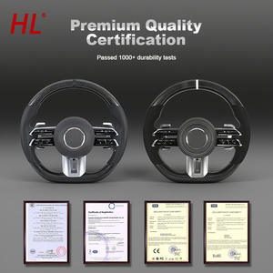 Pour Mercedes Benz W206 W205 W204 W222 W223 W213 W177 W463 <span class=keywords><strong>AMG</strong></span> GT GLE63 SL63 G63 <span class=keywords><strong>A45</strong></span> C63 E63 LED <span class=keywords><strong>Volant</strong></span> en fibre de carbone - Product Image 6