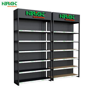 Magasin de pièces automobiles Rack en métal avec couches réglables et logo d'éclairage personnalisé - Product Image 3