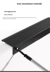 Maniglia <span class=keywords><strong>per</strong></span> Porta Moderna e Semplice in Alluminio, Lunghezza 120mm-1200mm, <span class=keywords><strong>per</strong></span> <span class=keywords><strong>Armadi</strong></span> da Cucina, Camere da Letto, Scuole - Durevole ed Ecologica, Vendita all'Ingrosso - Product Image 3