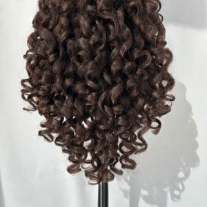 Peluca Sintética con Frente de Encaje, Ondulada y Rizada, de Alta Densidad (250%), Resistente al Calor, Aspecto Natural, Rizo Profundo - Product Image 2