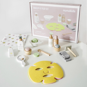 Juguete de Simulación para Niños, Kit de Maquillaje para Niñas, Juego de Imitación, Tocador de Madera, Juguete Educativo <span class=keywords><strong>Montessori</strong></span> para Niños - Product Image 1