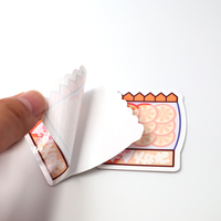 Autocollants holographiques UV découpés sur mesure, étiquettes de dessins animés, pack d'autocollants adhésifs imperméables, autocollants personnalisés avec logo