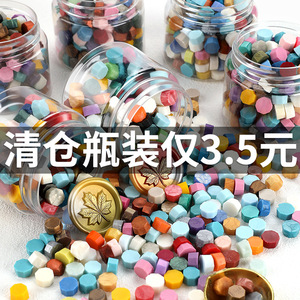 Granulés de cire à cacheter, mélange de couleurs aléatoires, bouteilles en plastique, fournitures de décoration de Noël, kit d'artisanat fait main - Product Image 5