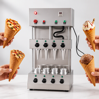Machine à cônes à glace et à pizza robuste pour pâtisseries, machine à former des cônes à dessert, machine à cônes à baril sucré