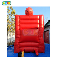 Jeu de lancer de basket-ball gonflable en plein air connecter quatre jeux interactifs